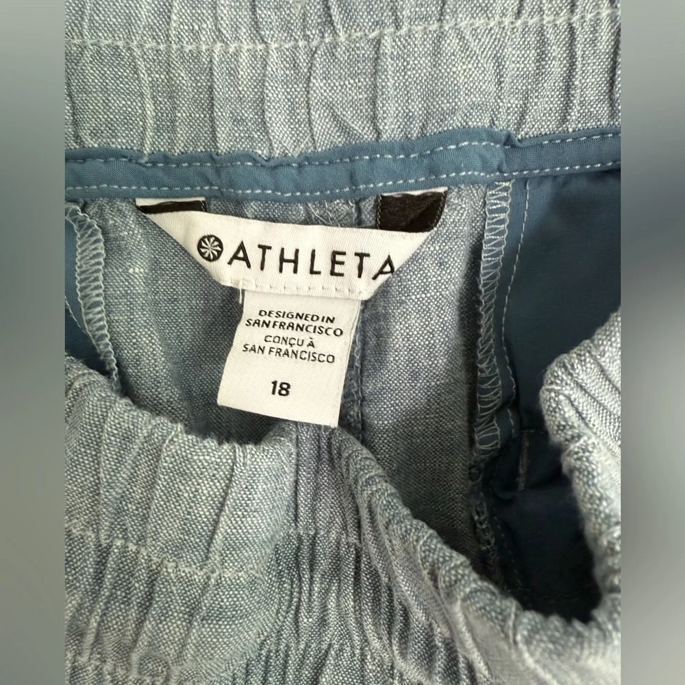 ATHLETA Blue Linen Pants - Picture 8 of 8